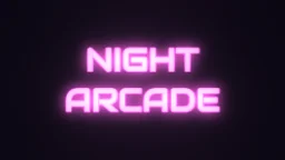 Neon Sign Text particle effect