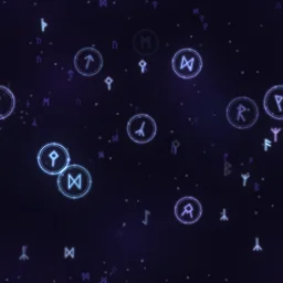 Efeito de partículas Fundo de Runas Flutuantes