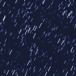 Efeito de partículas Sobreposição de Chuva em Pixel Art