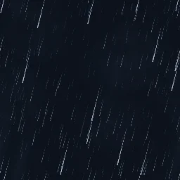 Efeito de partículas Chuva contínua