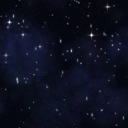 Efeito de partículas Campo de estrelas contínuo