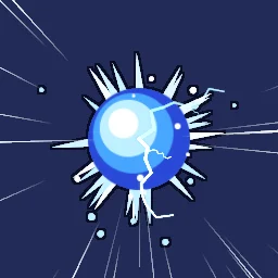 Efeito de partículas Carregamento de Energia de Anime