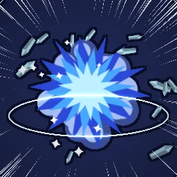 Efeito de partículas Explosão Final de Anime