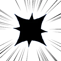 Choque de Espadas de Anime: Choque de espadas de anime para duelos e aparadas: dois golpes azul-aço se cruzam em X, o choque corta para um quadro de impacto invertido, depois um brilho branco reluz e faíscas intensas se espalham para os dois lados sob linhas de foco tremulantes.