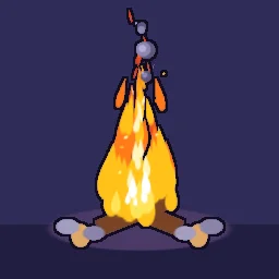 Cartoon Campfire, free game effect