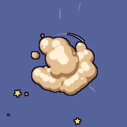 Cartoon Fight Dust Cloud, free game effect