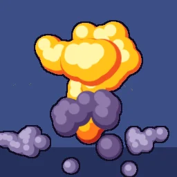 Cartoon Mushroom Cloud, free game effect