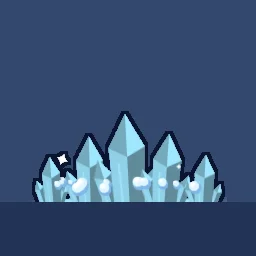 Cel-Shaded Ice Shards, free game effect
