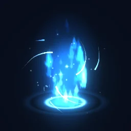 Chakra Energy Charge particle effect