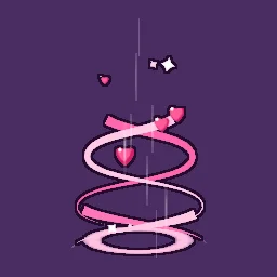 Magical girl ribbons particle effect