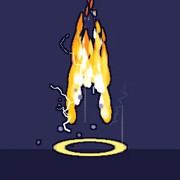 Anime Power-Up Aura particle effect