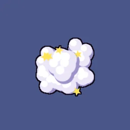Smoke poof particle effect