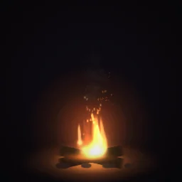 Cozy Campfire particle effect