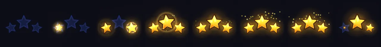 三星通关 在 0 秒到 2.45 秒之间的 8 个时刻