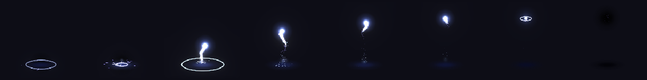 Pixel Art Soul Release at 8 moments, from 0.19 s to 2.81 s