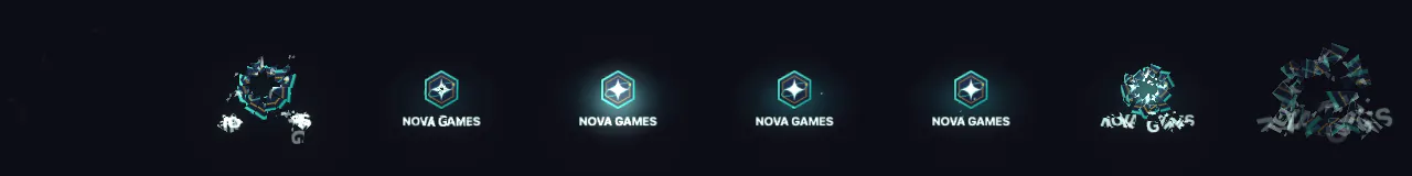 Abertura com Logo Estilhaçando em 8 momentos, de 0 s a 3.06 s