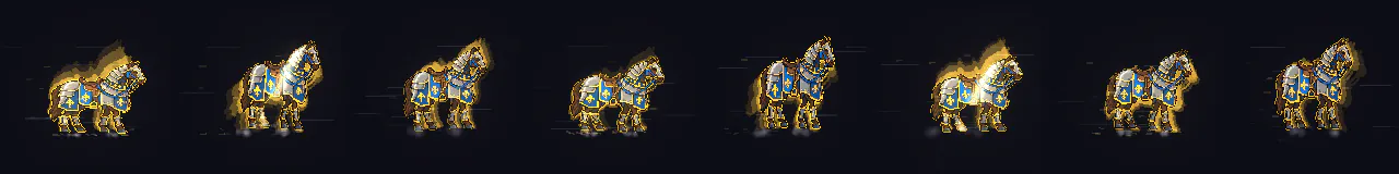 Haste Speed Buff at 8 moments, from 0 s to 1.05 s