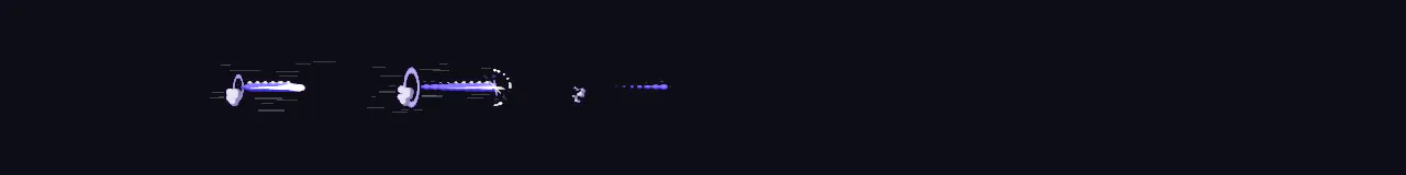 Anime Dash Afterimage at 8 moments, from 0 s to 0.88 s