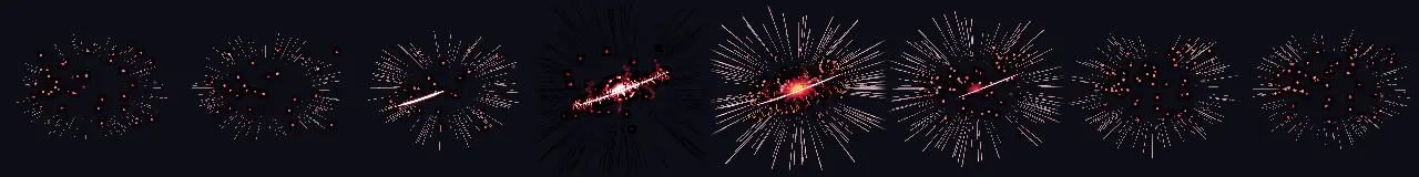 Corte Único de Anime em 8 momentos, de 0 s a 1.31 s