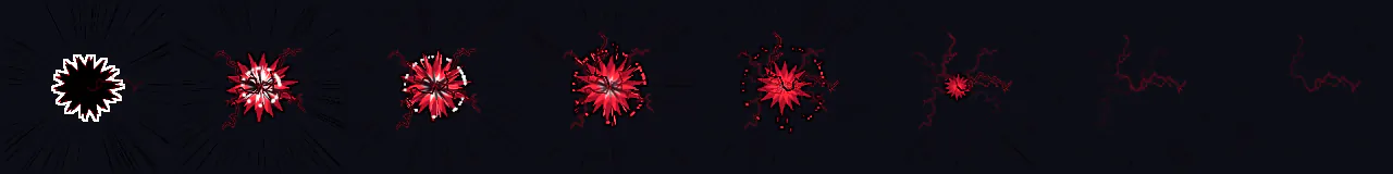 Quadro de Impacto Sombrio em 8 momentos, de 0 s a 0.44 s